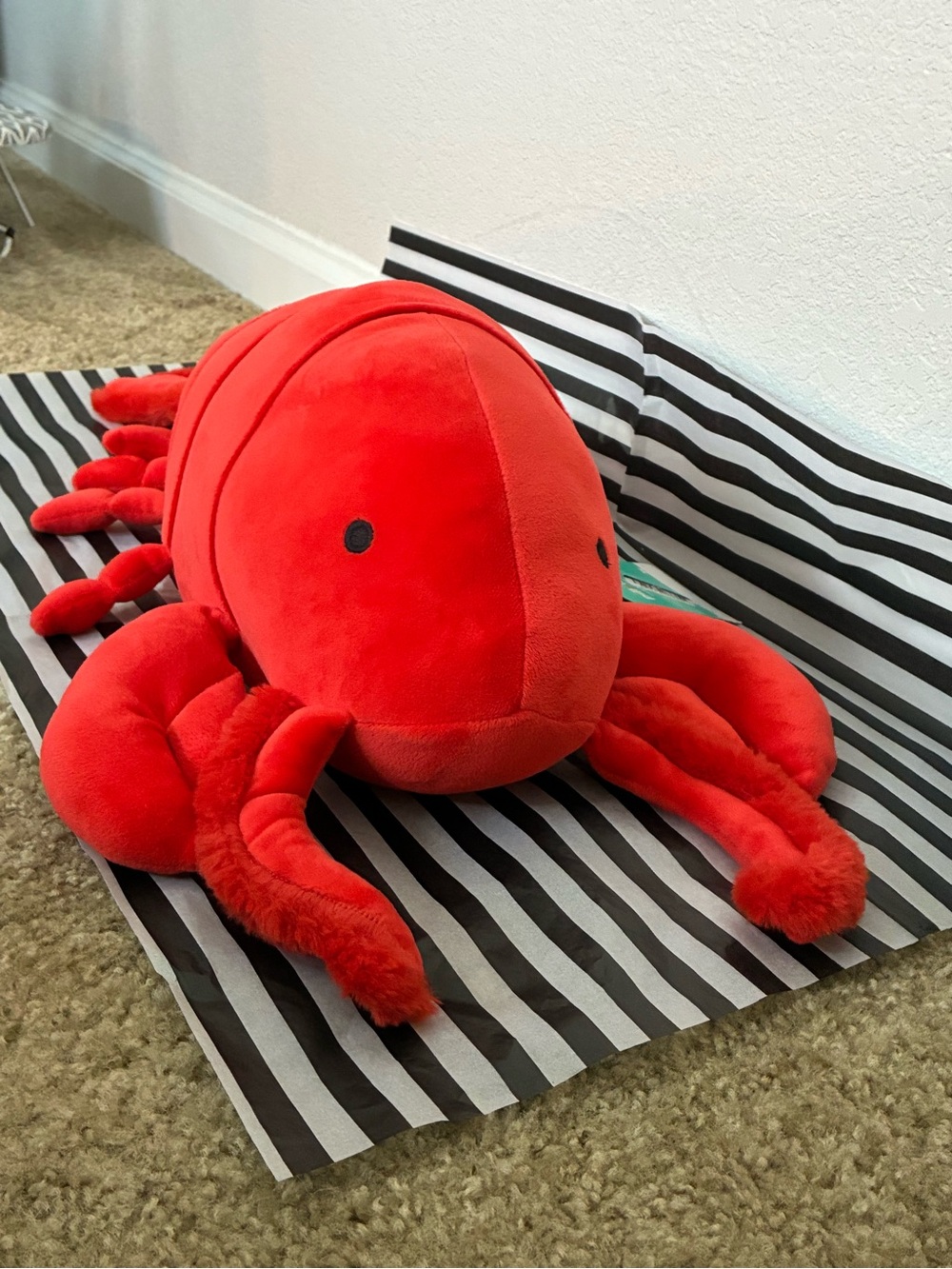 NWT Pillowfort Weighted Plush Lobster Red 3 lb Weighted Stuffed Animal